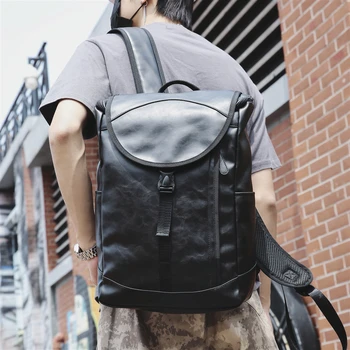 

Design bag's Backpack Tide Brand European American Fashion Leather Student Bag bag's Large Capacity Leisure Travel Bag Backpack