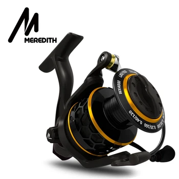 

MEREDITH DAFNE KEEN Spinning Reel Triple Disc Carbon Drag 5.2:1 2000 3000 4000 12KG Max Drag Power Fishing Reel Bass Fishing