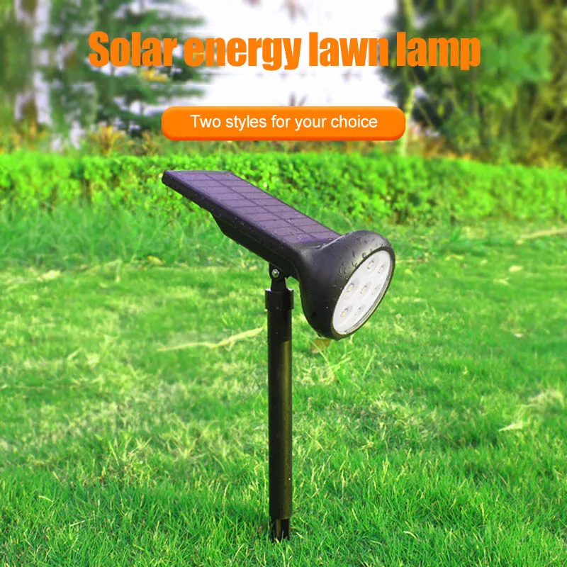 Solar Lawn Light Outdoor Waterproof Colorful 7 LED Solar Spotlight Garden Villa Insert Lamps Dropshipping