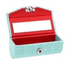 Soft PU Leather Alligator Textured Lady Lipstick Holder Case with Mirror 6