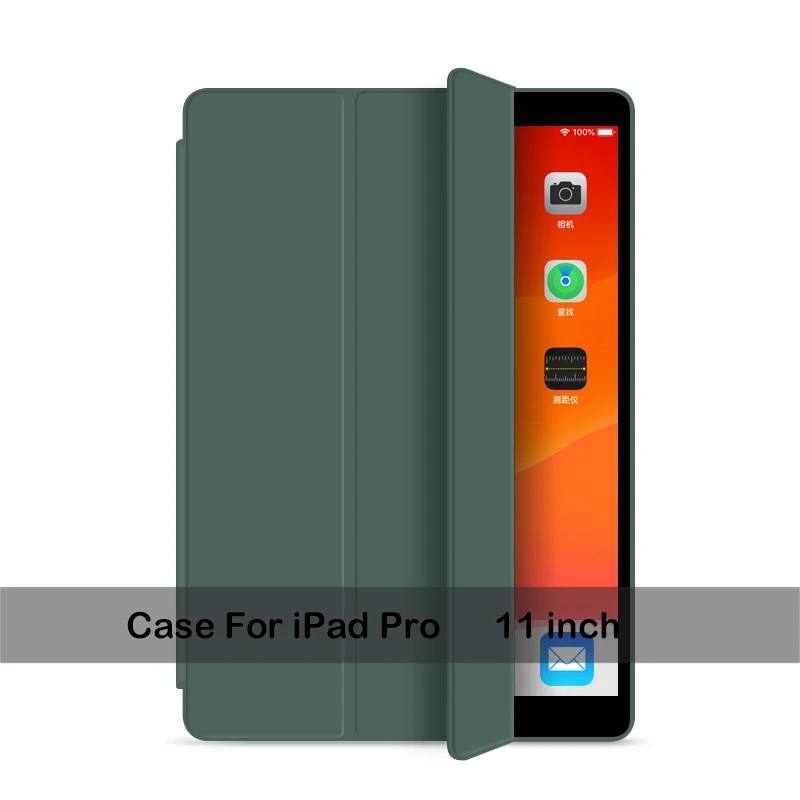 Чехол для iPad 10,2 7 7-го поколения, ультратонкий кожаный чехол для iPad mini 5 Air 3, умный ТПУ чехол для iPad Pro 11 3 3th - Цвет: For Pro 11 ZH