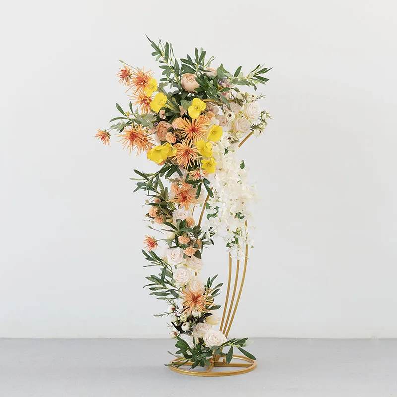 

Artificial Flower Stand for Wedding, Wrought Iron, Flower, Fish, Mermaid, Flower Arrangement, Road Lead, Backdrop Decor