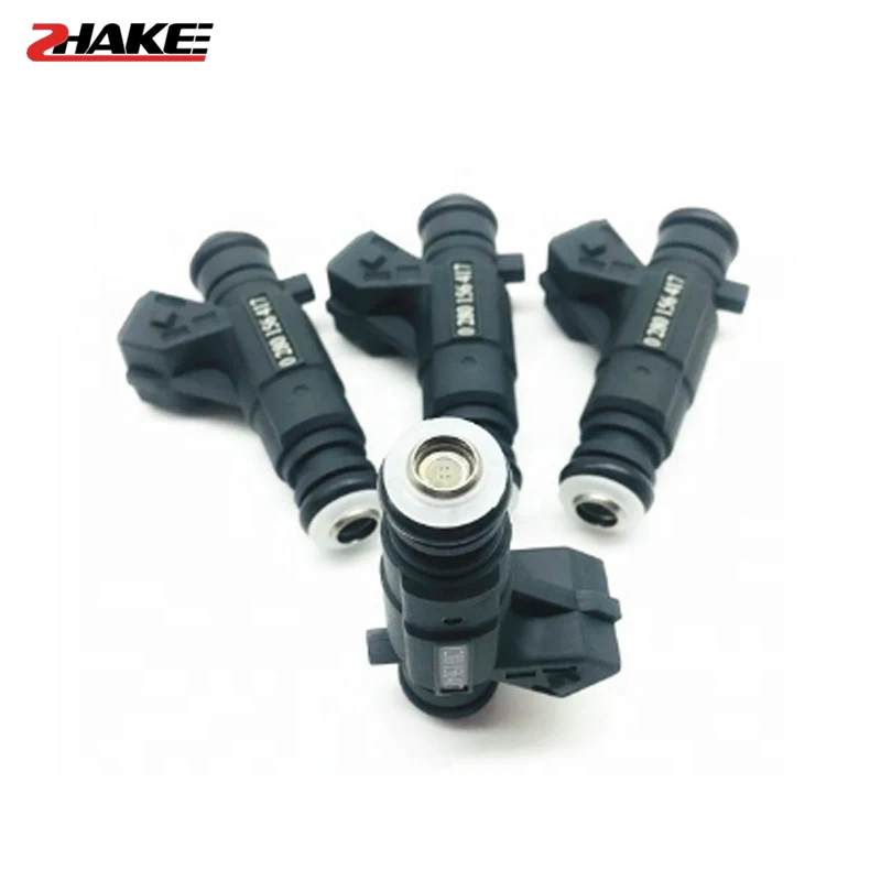 4X 0280156417 Fuel Injector Nozzle Bico For Chana Alsvin Dongfeng For Chinese Petrol Car 0 280 156 417 4 holes NEW Arrival Black
