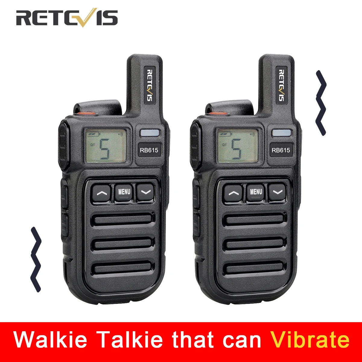 Walkie-Talkie Radio PMR Retevis Rb615 Mini Two-Way 2pcs Hotel 446 Hunting Restaurant
