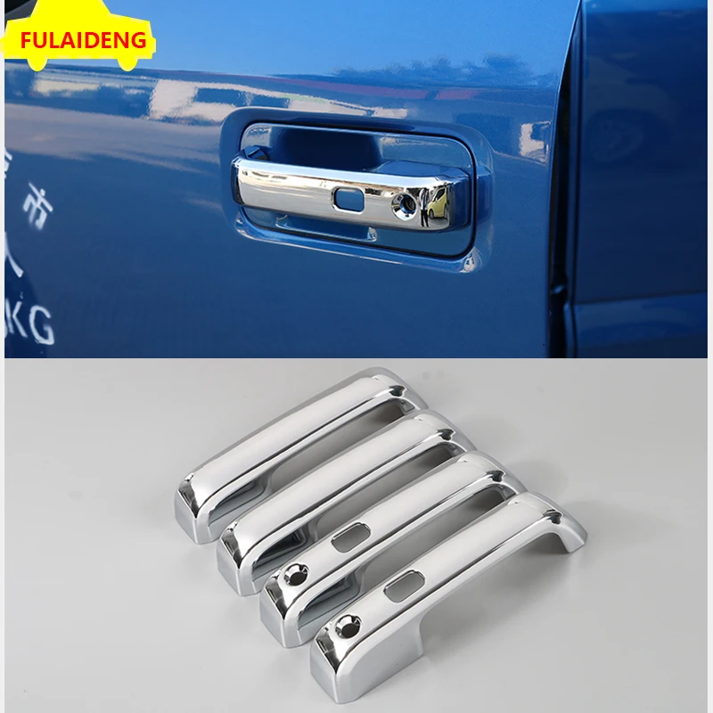 4 шт. для Ford F150 F-150- ABS Хромированная боковая дверная ручка Крышка отделка автомобиля Стайлинг Аксессуары