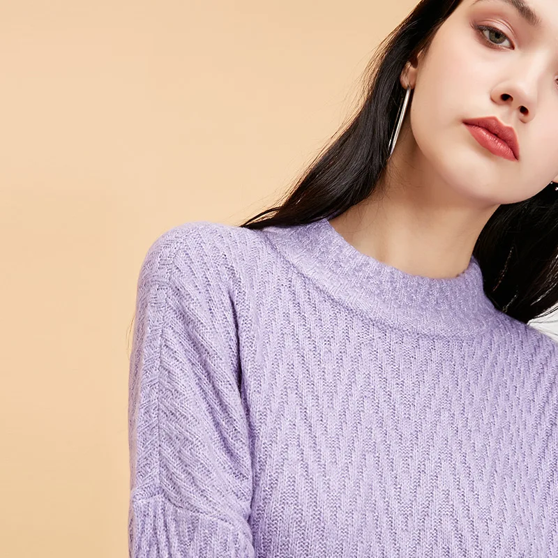Vero Moda Женский трикотажный свитер с длинными рукавами и воротником-стойкой | 318413501