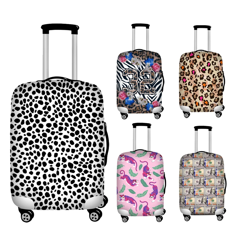 

Nopersonality 18-32 Inch Leopard Cover for Suitcase Travel Elasticity Luggage Protective Covers Elastic Travel Trolley Cover