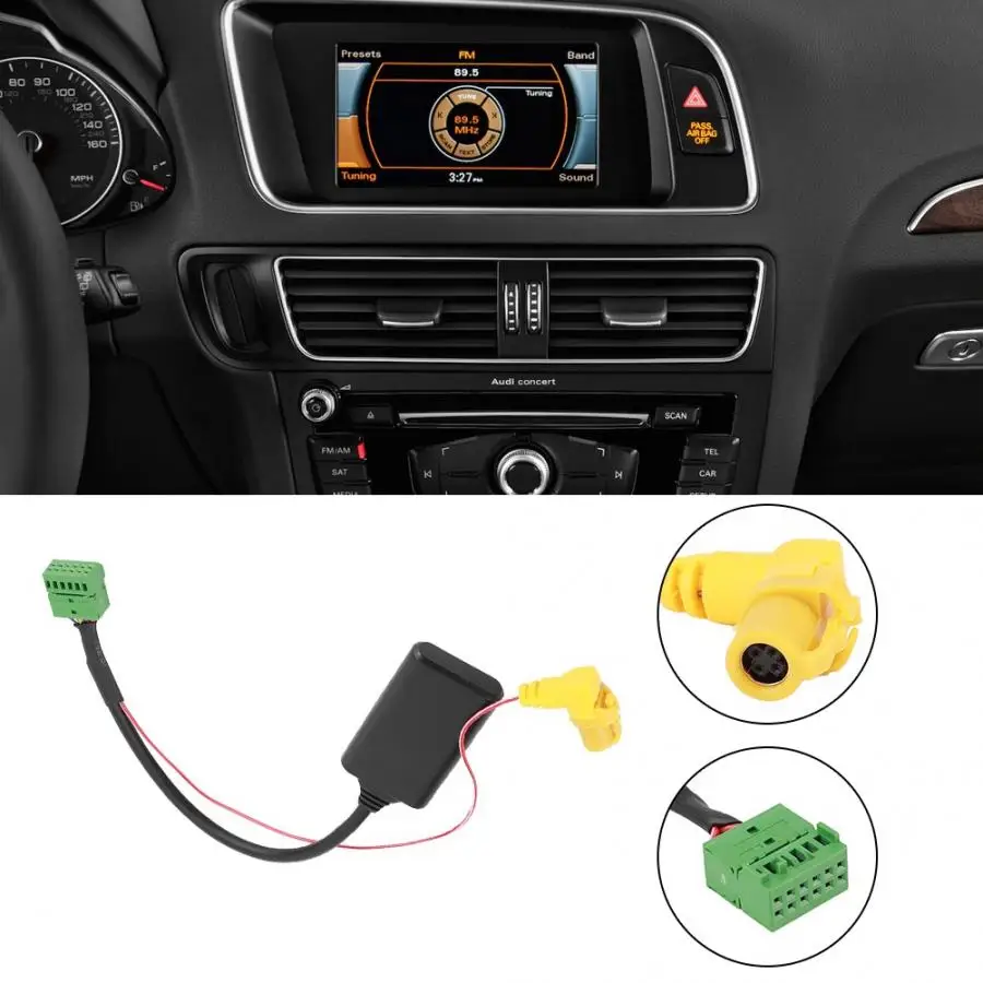 5-12 в беспроводной Bluetooth аудио провод музыкальный адаптер кабель подходит для Audi MMI 3g ami AUX Q5 A6L A4L Q7 A5 S5
