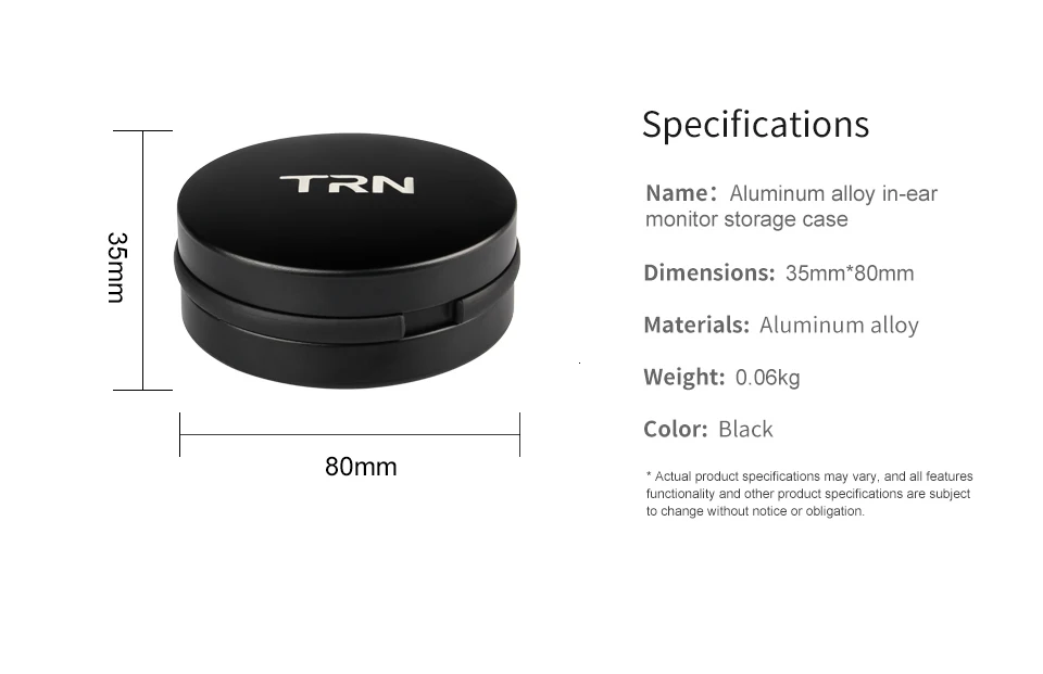 TRN чехол, Портативная сумка для хранения, металлический алюминиевый чехол для наушников, наушники высокого класса, наушники-вкладыши для TRN X6 IM2 IM1 V80 V30 V20
