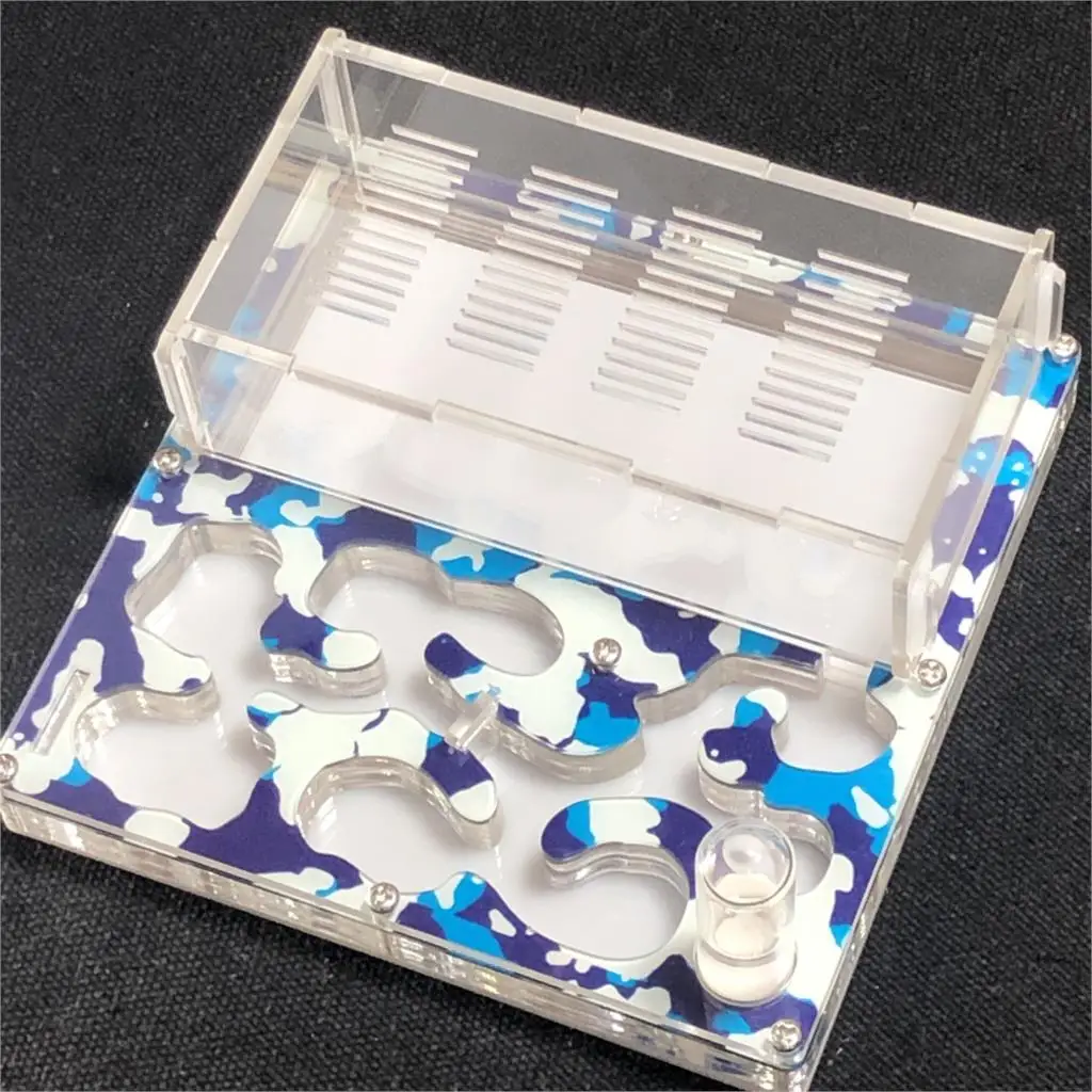camouflage cool DUAL Moisturing BIG Space Acrylic ant farm maze Ant Nest with Feeding Area Ant