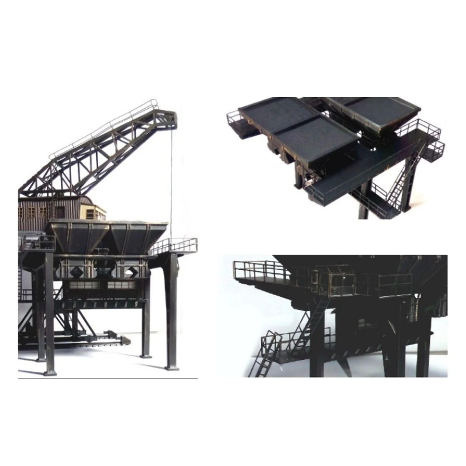 1:87 HO Scale Large Stoker Funnel Sand Table Train Architectural Scene DIY Miniatures Landscape Christmas gift for children - Image 3