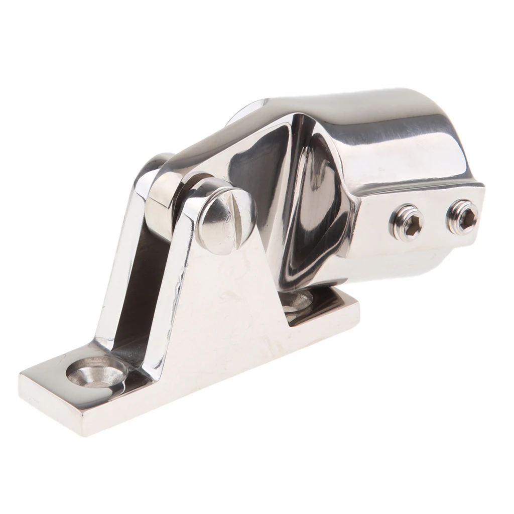 25mm / 1 inch Eye End Bimini Top Cap Deck Hinge Full 316 Stainless Steel Fitting Hardware