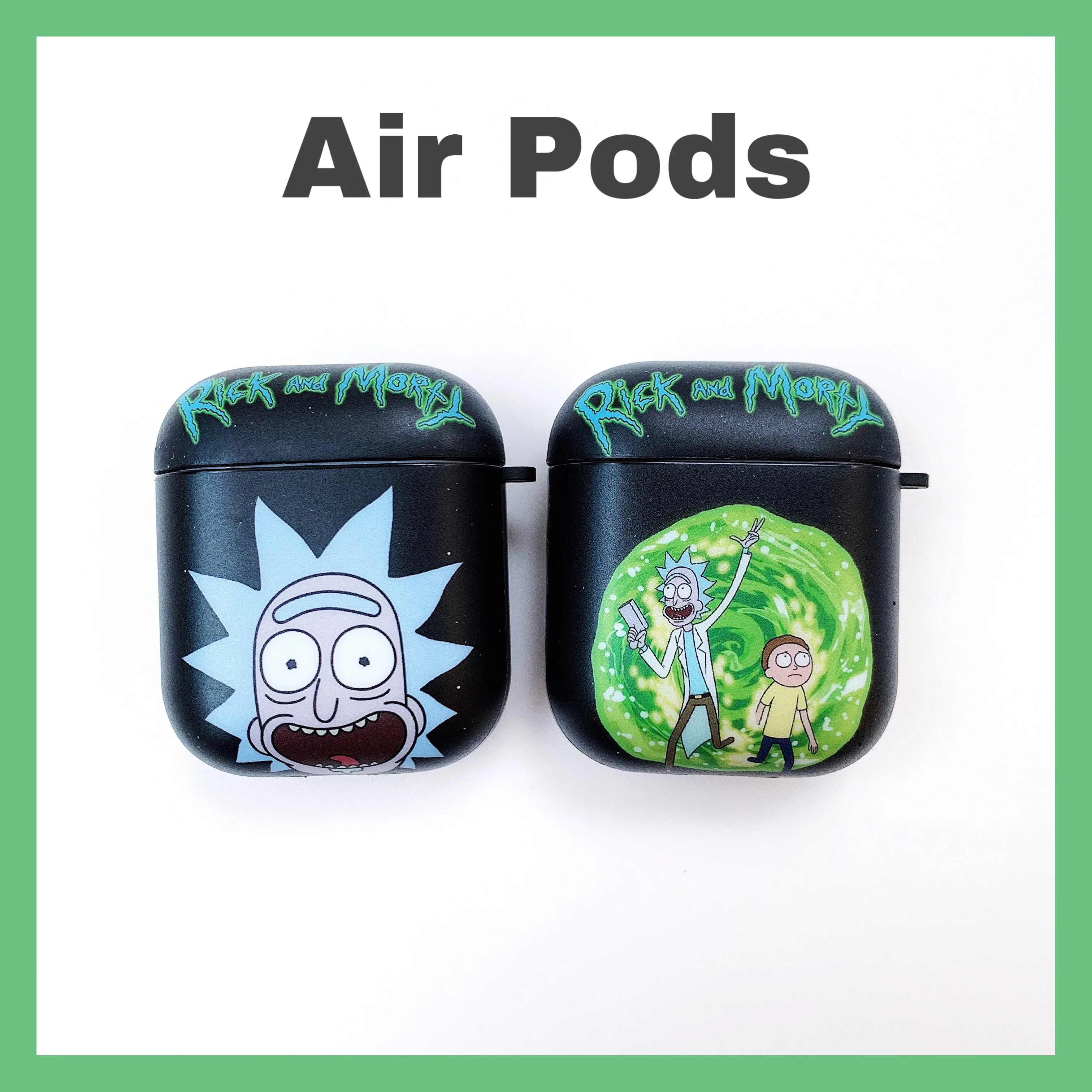 

Cartoon Rick and Morty Wireless Bluetooth Earphone Case For Apple AirPods 2&1 Charging Soft TPU