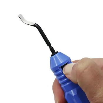 

Multi-functional Trimming Deburring Knife Edge Cutter Scraper Handle 1pcs + 10pcs Stainless Steel Burr Scraper Kit