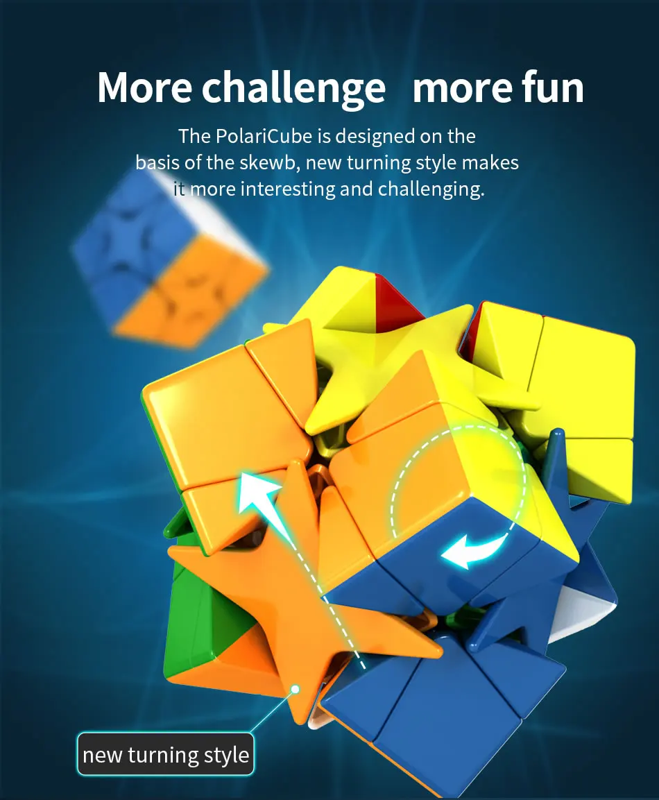 MoYu MeiLong Polaris Star Magic Cube Skewed Skewbcube Professional Neo Speed Cube Puzzle Antistress Educational Toys Kids