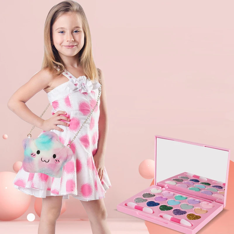 Fashion Kids Cosmetics Make Up Set Safe Washable Children's Makeup Set Box Princess Beauty Pretend Play Toys For Girl Baby Toys 3