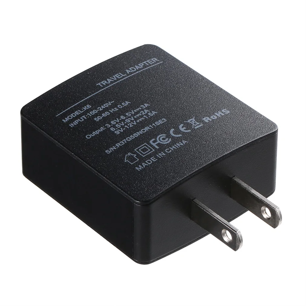K6 черный несколько встроенных гарантии USB путешествия настенное зарядное устройство Быстрая Зарядка адаптер США/Великобритания Разъем для смартфона