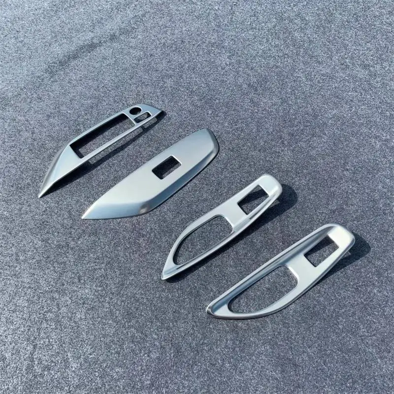 

For Toyota Yaris 2020 2021 Stainless Steel Car Door Window Control Panel Glass Lift Switch Button Cover Protector Trims Sticker