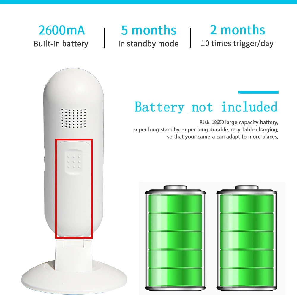 INQMEGA беспроводная камера с питанием от аккумулятора, Домашняя безопасность 1080 P, мини ip-камера, WiFi, камера ночного видения, перезаряжаемая PIR/Аудио/сигнализация
