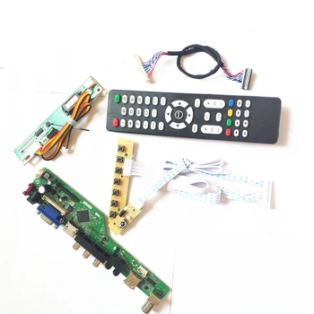 

For LP154W01-A4/A5 LVDS 1CCFL 30Pin HDMI VGA USB AV RF T.V56 drive card board keyboard+Remote+Inverter LCD panel monitor DIY kit