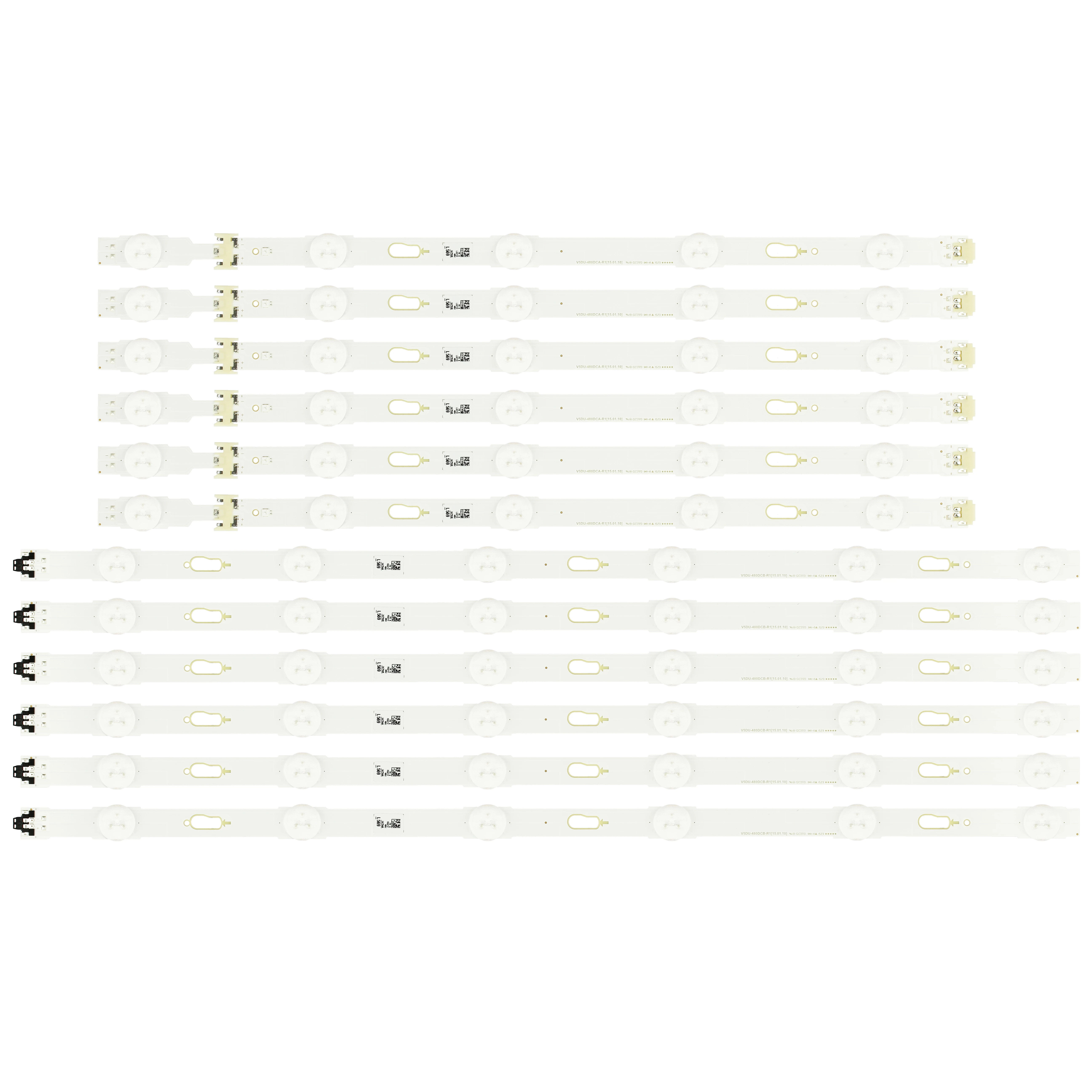 12pcs/set LED backlight strip for Samsung HG48ED690U UE48JU6510 UE48JU6445  UE48JU6640 V5DU 480DCA 480DCB R1 BN96 34793A 34794A|Tablet LCDs & Panels| -  AliExpress