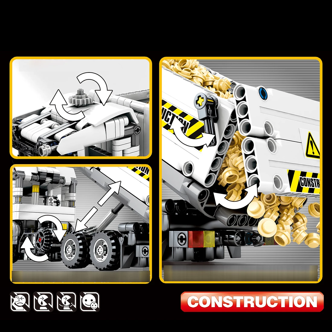 799Pcs Technic City Engineering Vehicle Engineering Earthmoving Machine Building Blocks 2