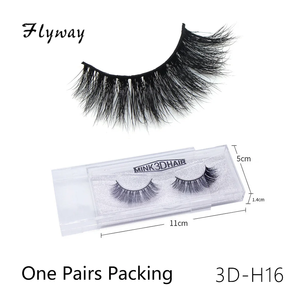 3DH норковые ресницы оптом Minks ресницы одна пара упаковка - Цвет: 3D-H16