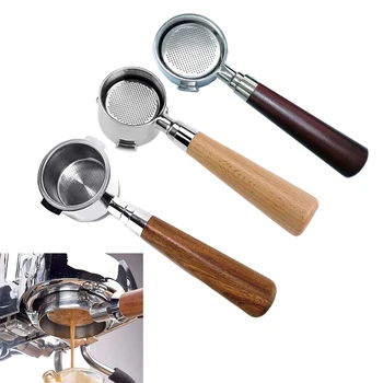 

Stainless Steel 51/54/58MM Bottomless Portafilter Coffee Tamper Pressure Dosing Ring Coffee Barista Espresso Coffee Maker Tools