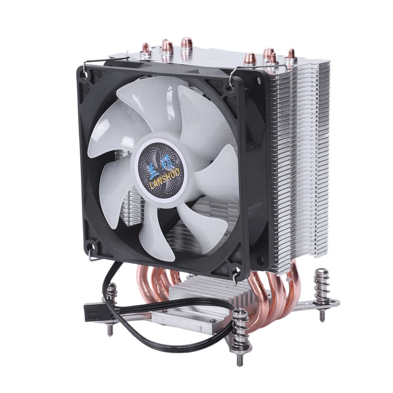 

Lanshuo Pure Copper 4 Heat Pipe Thermal Processor Cooler For Lga /1150 / 1151/1155/1156/1366 Intel Multi-Platform Cpu Radiator 3
