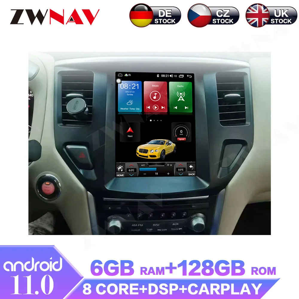 Android 11 для Nissan Pathfinder 2012 - 2019 автомобильный мультимедийный плеер радио GPS-навигация