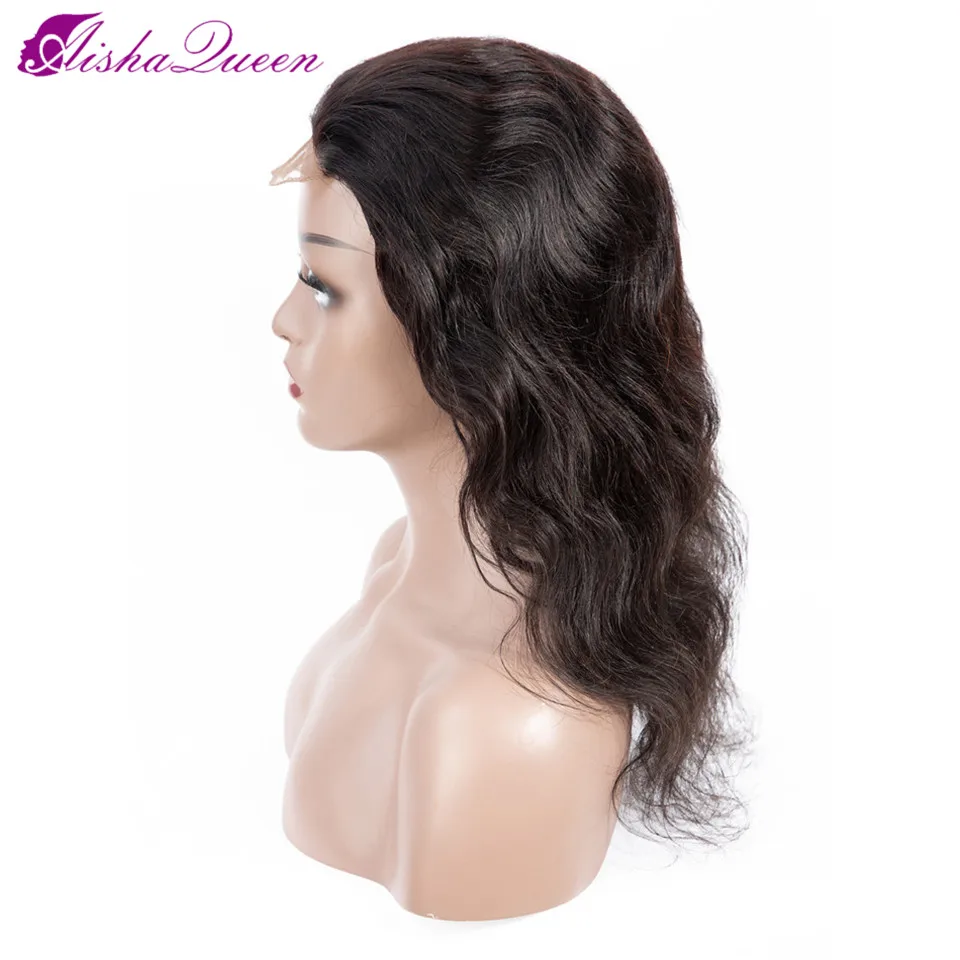  Aisha Queen 4x4 Lace Closure Wig Body Wavy Human Hair 130% Density Lace Wigs Natural Color Non-remy