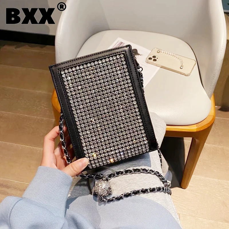 [BXX] Woman New Causal Diamond Luxury PU Leather Personality All-match Mini Cute Crossbody Shoulder Bag Fashion Tide 2021 GF0703 |
