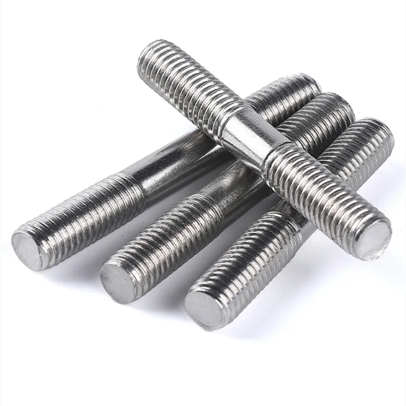 M6 M8 M10 304 Rod Double Thread Stainless Steel Screw Stud Screw Rod Stud Bolt GB901 L = 25-200mm 1/2PCS threaded rod bolt stainless steel screws stainless steel screw stainless steel fittings