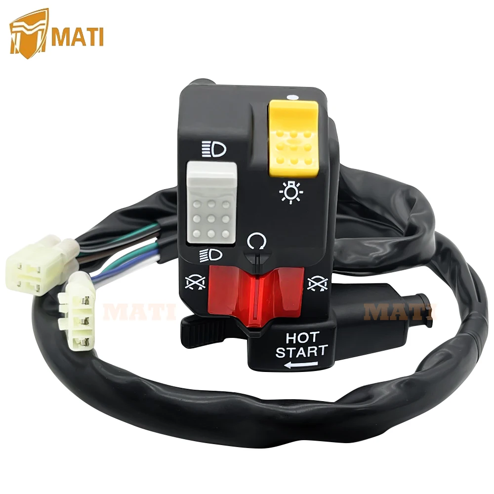 Left Handlebar Switch Kill Stop Headlight Hot Start for Honda TRX450 TRX450R 2004-2007 35200-HP1-003 handlebar switch start kill stop headlight for honda trx300 trx300fw fourtrax 1996 2000 35020 hm5 a10