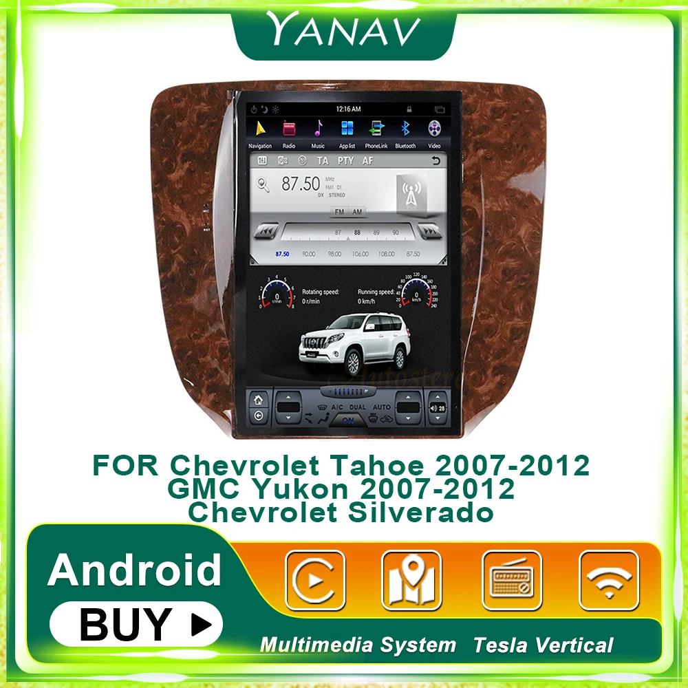 12 1 ''GPS навигатор для chevrolet tahoe silverado 2007 2012/для GMC YUkon 2012 автомагнитола