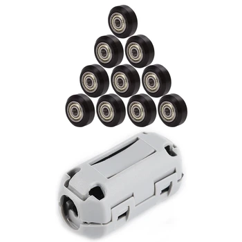 

1x Consumable Anti-Static Dust Cleaner Pla/Abs 1.75mm & 10Pcs Big Plastic Pulley Wheel with Bearing Idler Pulley Gear