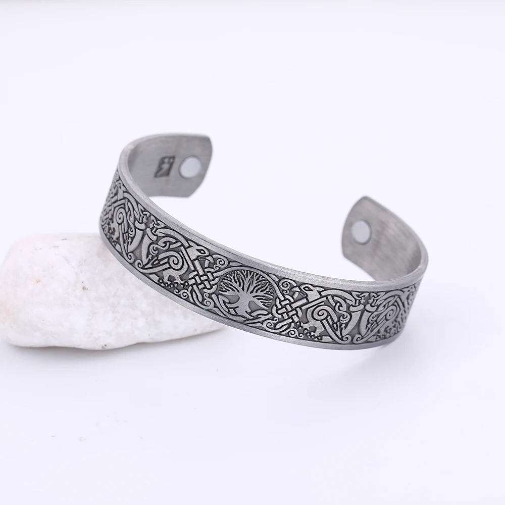 Viking Health Magnetic Bracelets for Women Men Adjustable 