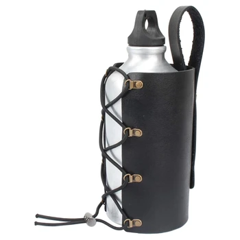 

Universal Cup Drink Holder Leather Hanging Adjustable Drink Holder for Motorcycle Bicycle UTV