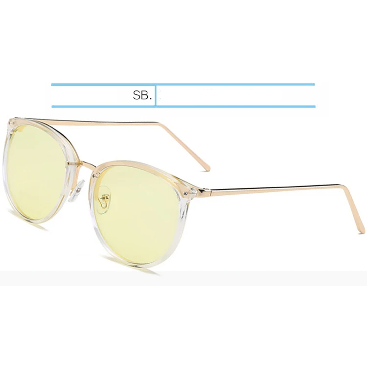 Sun-Yellow IVSTA, кошачий глаз, оправа для очков, женские очки, для чтения, оптические, женские, Круглые, Ретро стиль, близорукость, кошачий глаз, солнцезащитные очки, розовый, Nerd - Цвет оправы: Sun-Yellow