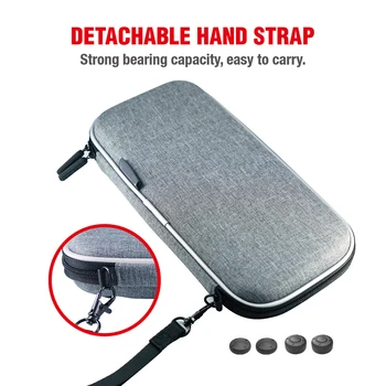 

EVA + Oxford Cloth Hard Protective Bag with Thumb Caps for Nintend Switch Console Storage Case with 10 Game Cards Slot