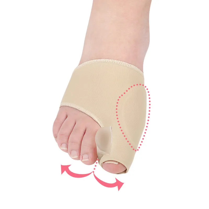 2PCS Big Bone Orthopedic Hallux Valgus Bunion Toes Correction Pedicure Socks Silicone Corrector Braces Separator Feet Care Tool