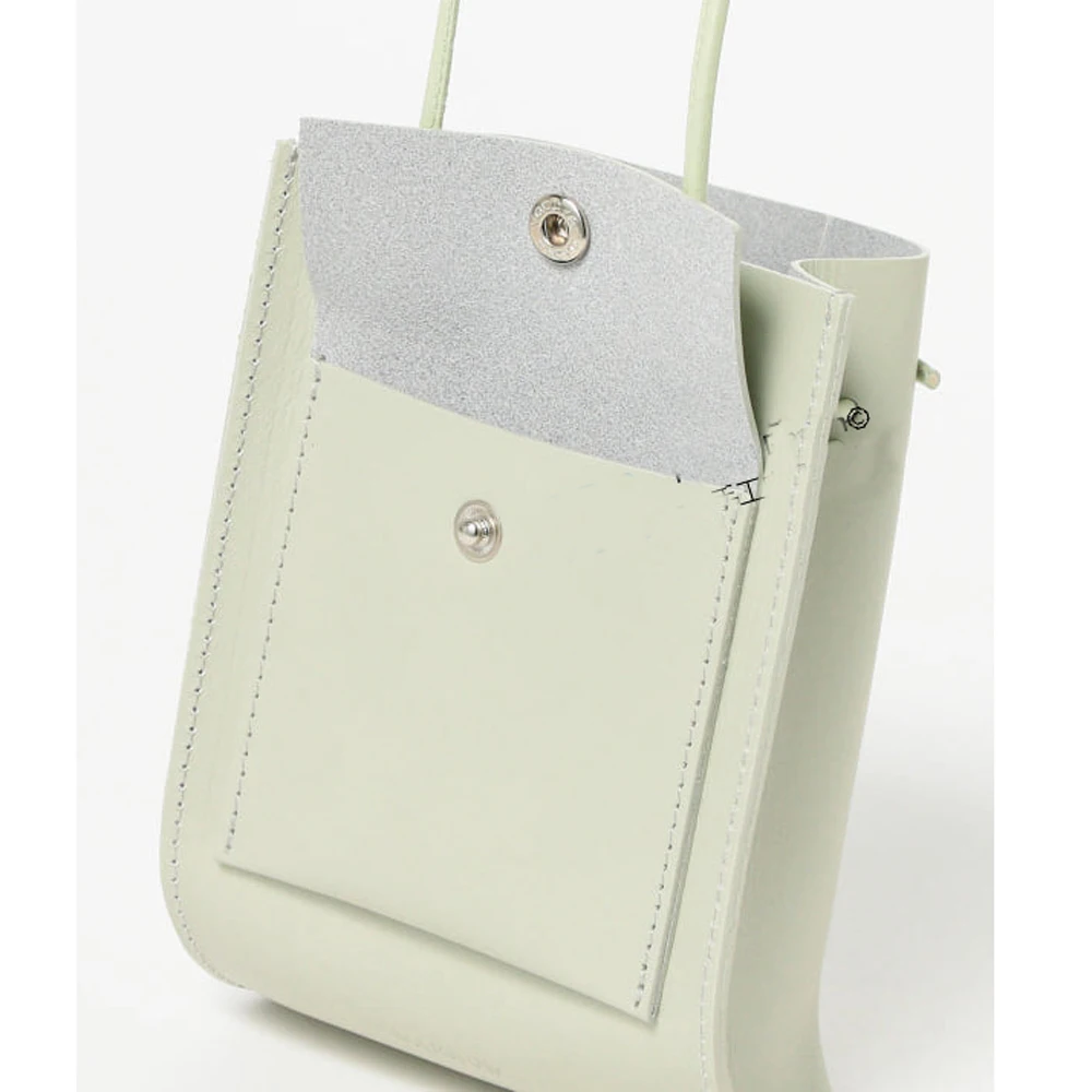 diy Leather kraft women shoulder bag small cellphone pocket sewing pattern hollowed stencil template 20x15x5cm