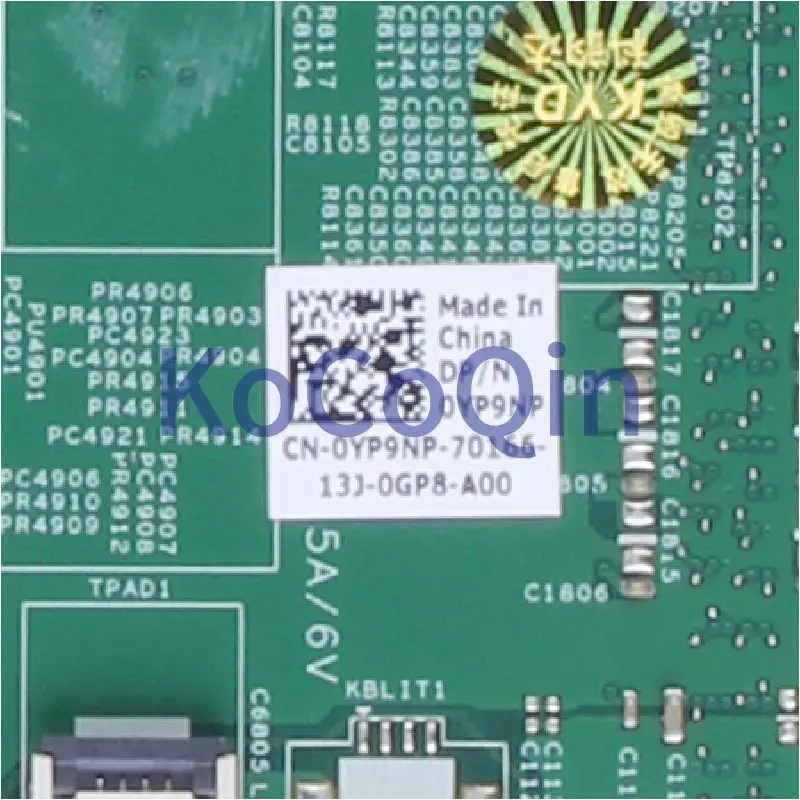 dell inspiron 15r m5010 soquete s1 099131 48.4hh 06.011 ddr3 Placa-mãe para notebook - Imagem 5