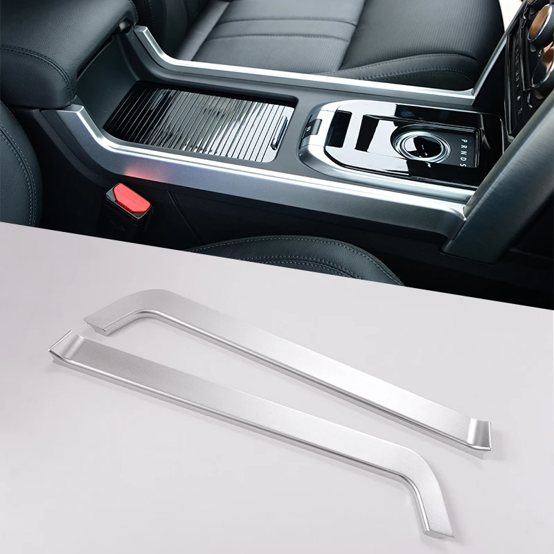 2 Pcs For Land Rover Discovery Sport 2015 2017 Car Accessories Aluminum Alloy Gear Shift Trim