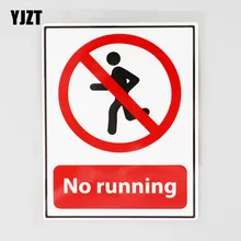 Yjzt 9.4cm × 12.4cm não correr impermeável decalque pvc carro adesivo 12c-0660
