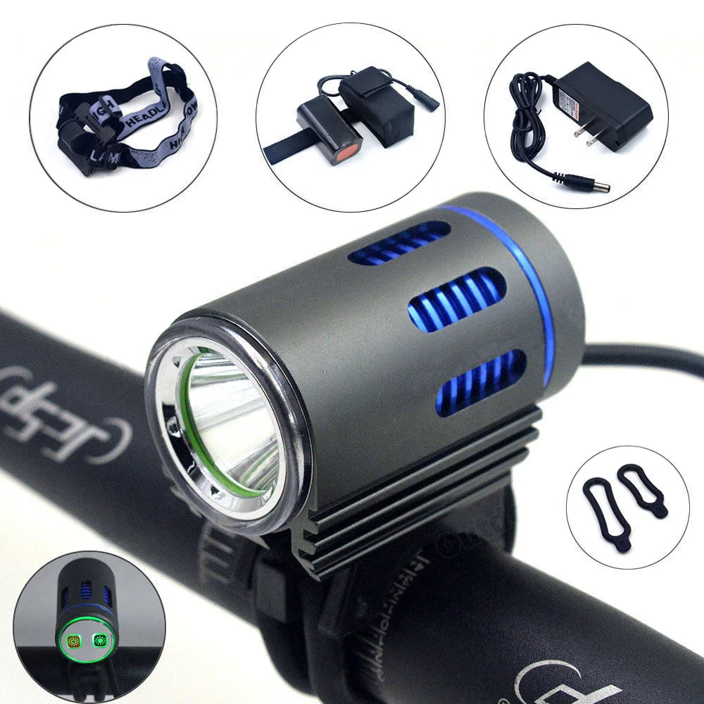 3000 Lumens XML L2 LED Bicycle Front Light MTB Road Bike Flashlight Safe Cycling Headlight With 6400mAh Battery Pack BC0605 (3)
