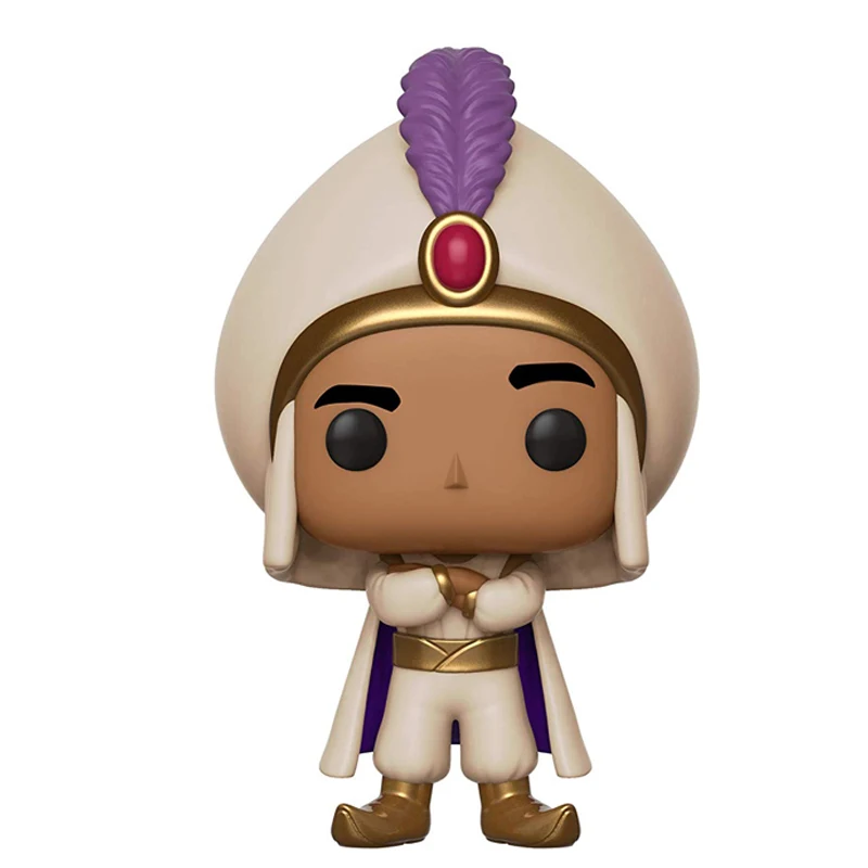 Funko Pop Aladdin фигурка Abu Parrot Iago Prince Ali Genie с лампой оригинальные коллекционные игрушки 10 см - Цвет: Ali No Box