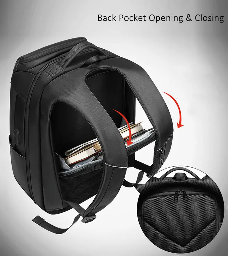 DIENQI Large Capacity Backpacks Men's 17 Inch Laptop Bag Pack USB Charging School Bags Travel Bags For Men Anti Theft Backpack