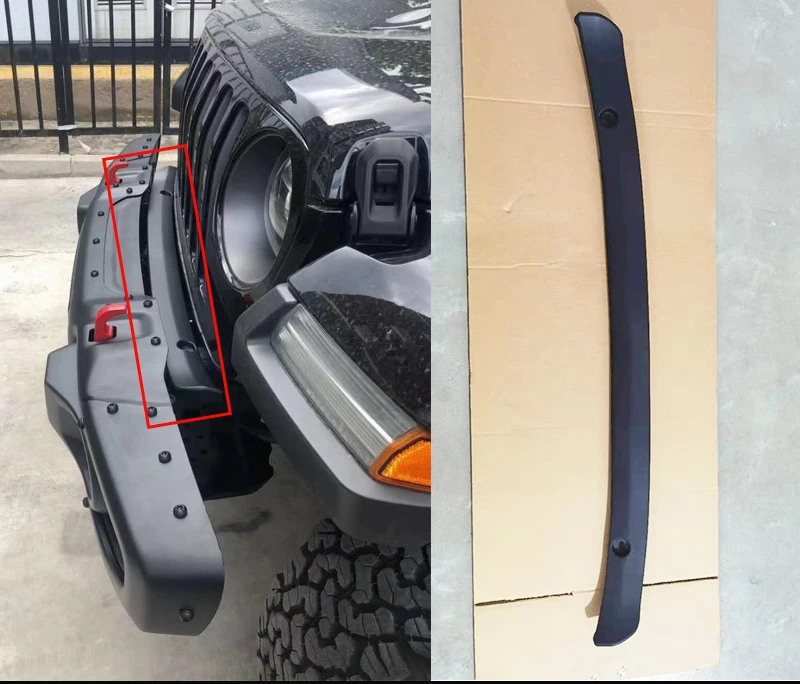 Suitable For Jeep Wrangler Jk Jl Front Bumper Gap Plate To Block Gap