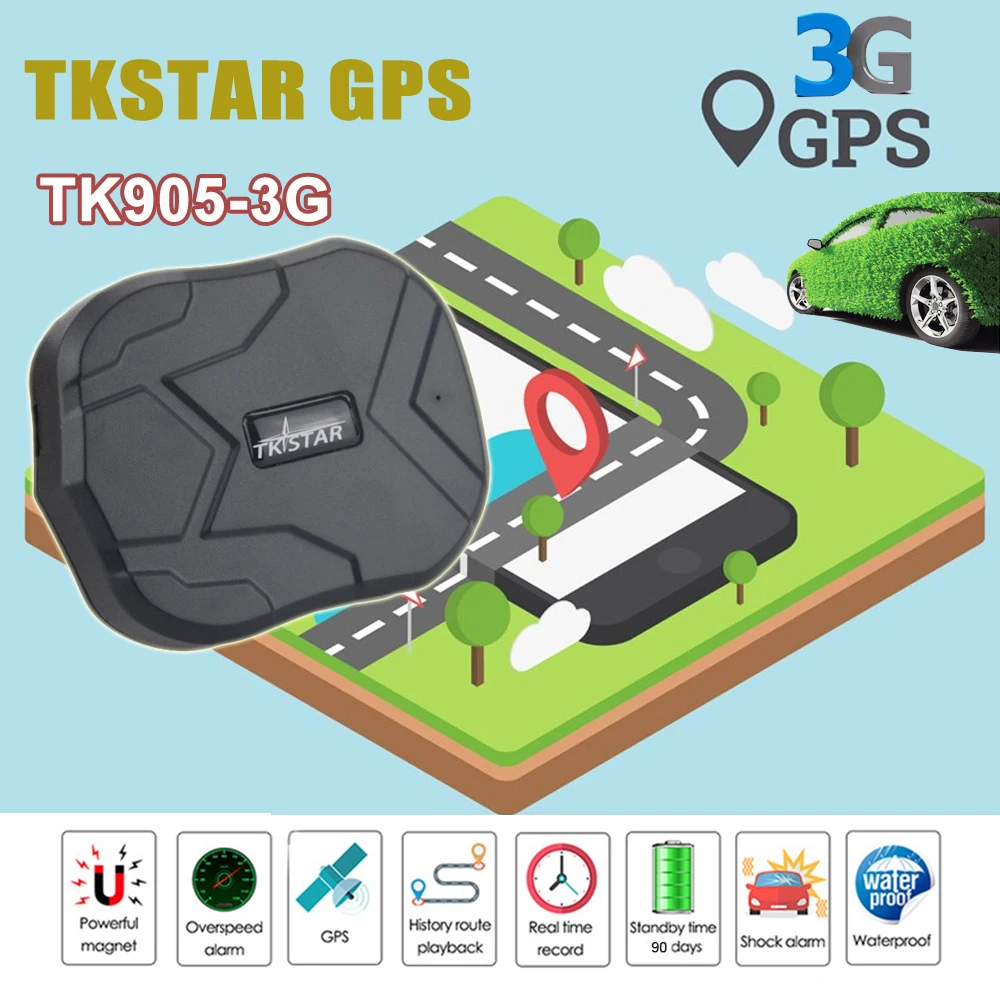 GPS TK905-3G Tkstar автомобильный трекер Gps миниатюрный на большие расстояния в реальном